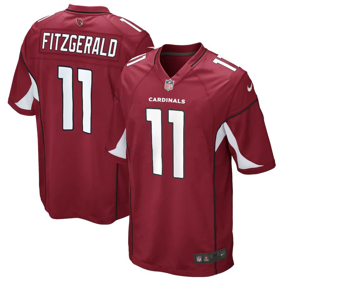 Men Arizona Cardinals 11 Larry Fitzgerald Nike Cardinal Game NFL Jersey